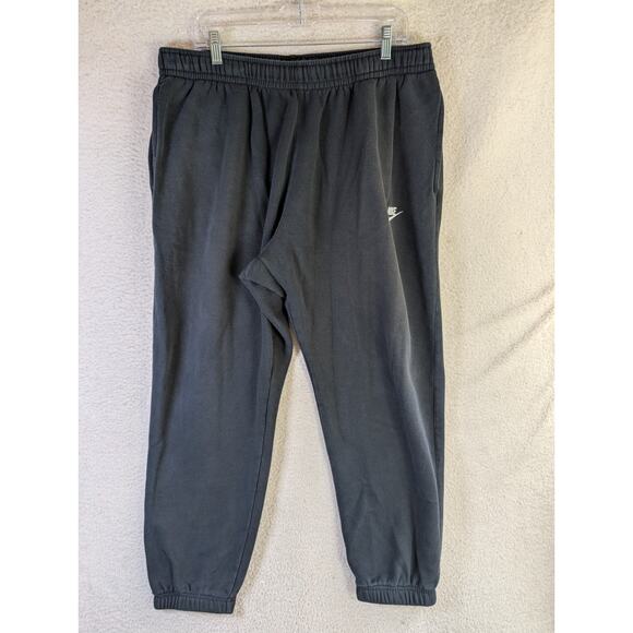 Nike Joggers Sweatpants Mens 2XL Black BV2737-010 Club Fleece Gym Workout - Picture 1 of 16